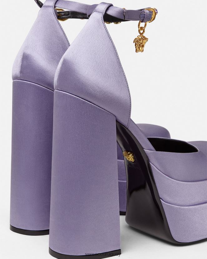 Versace zapatos de salón con plataforma medusa aevitas mujer lila zapato H88R0H422