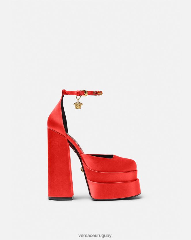 Versace zapatos de salón con plataforma medusa aevitas mujer rojo zapato H88R0H412