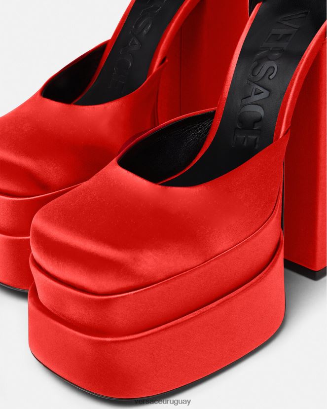 Versace zapatos de salón con plataforma medusa aevitas mujer rojo zapato H88R0H412