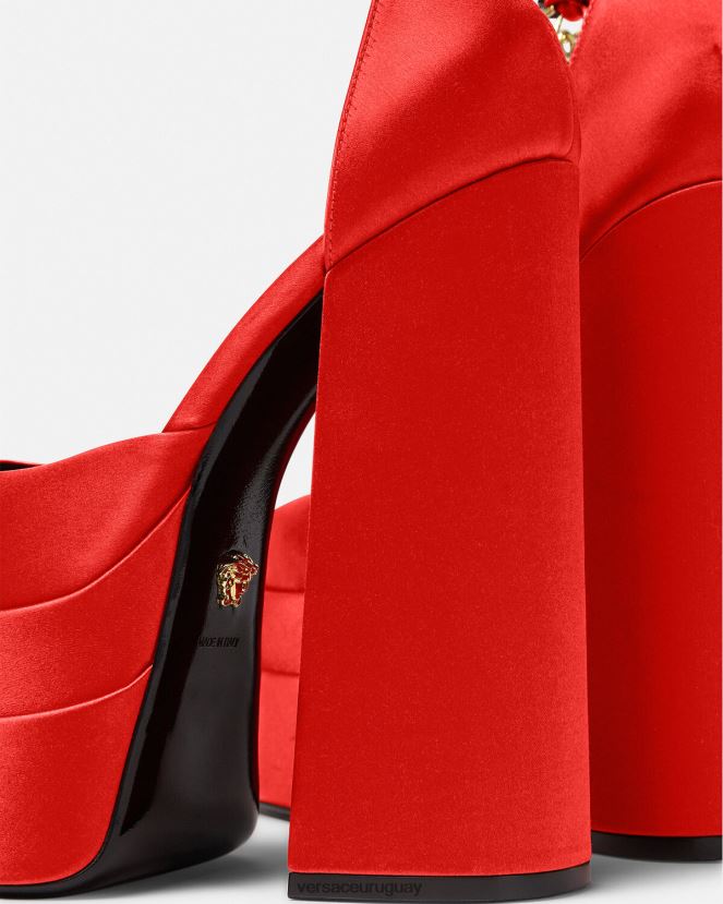 Versace zapatos de salón con plataforma medusa aevitas mujer rojo zapato H88R0H412