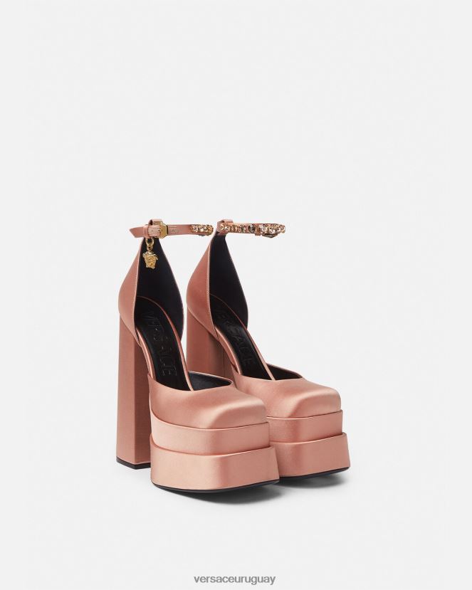 Versace zapatos de salón con plataforma medusa aevitas mujer rosa zapato H88R0H411