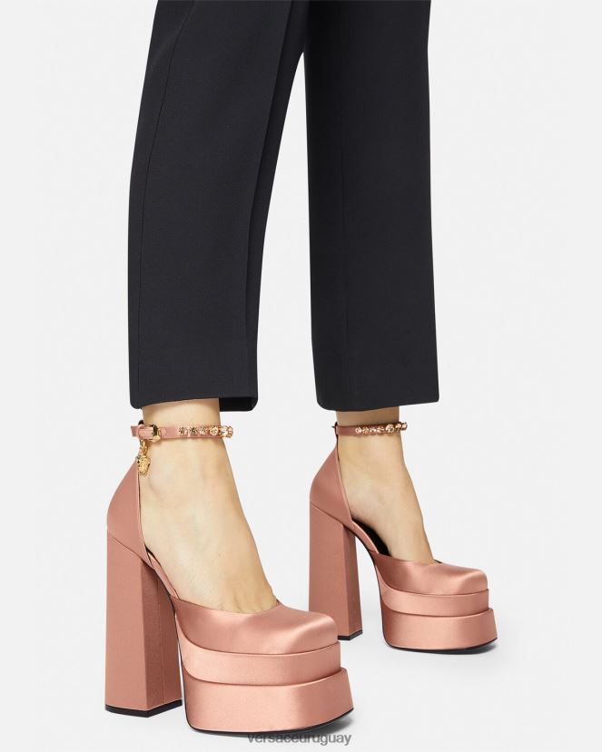 Versace zapatos de salón con plataforma medusa aevitas mujer rosa zapato H88R0H411