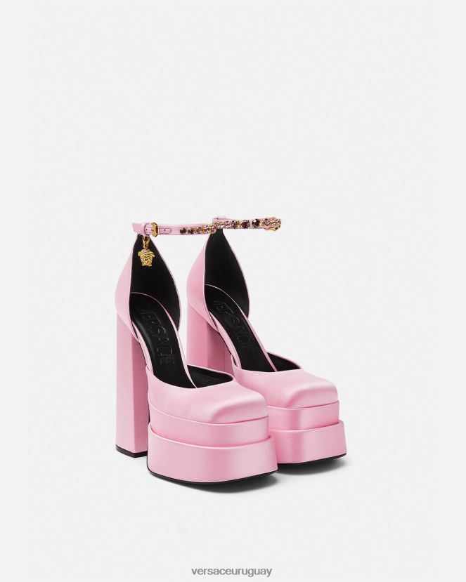 Versace zapatos de salón con plataforma medusa aevitas mujer rosa zapato H88R0H423