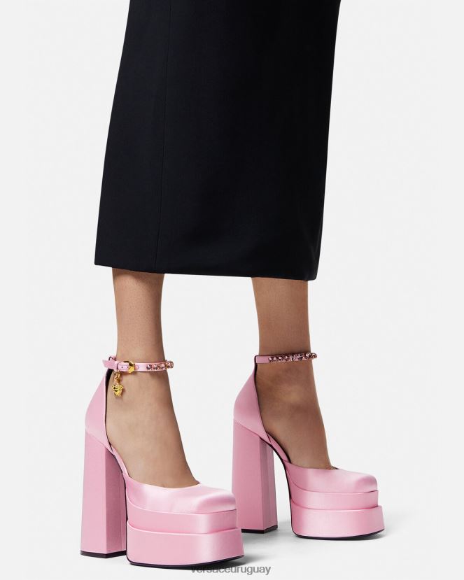 Versace zapatos de salón con plataforma medusa aevitas mujer rosa zapato H88R0H423
