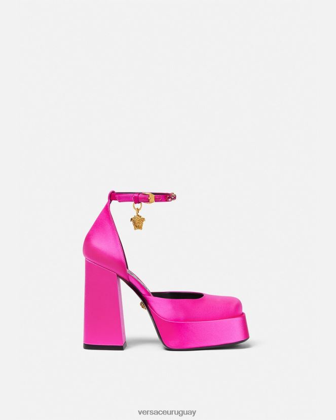Versace zapatos de tacón con plataforma única medusa aevitas mujer fucsia zapato H88R0H416