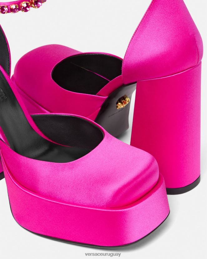 Versace zapatos de tacón con plataforma única medusa aevitas mujer fucsia zapato H88R0H416