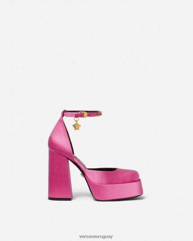 Versace zapatos de tacón con plataforma única medusa aevitas mujer rosa zapato H88R0H414