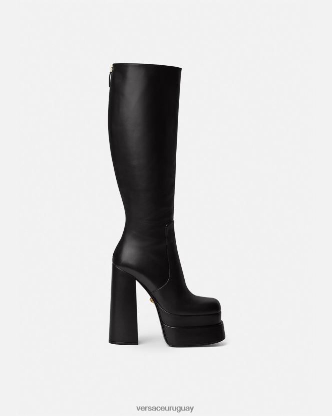 Versace botas altas aevitas con plataforma mujer negro zapato H88R0H477