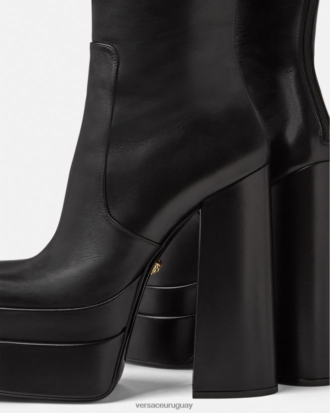 Versace botas altas aevitas con plataforma mujer negro zapato H88R0H477