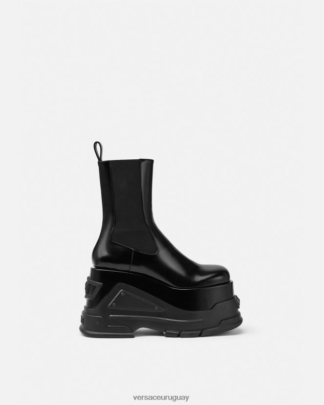Versace botas con plataforma y medusa mujer negro zapato H88R0H474