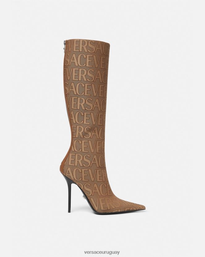 Versace botas hasta la rodilla por toda la prenda mujer marrón zapato H88R0H475