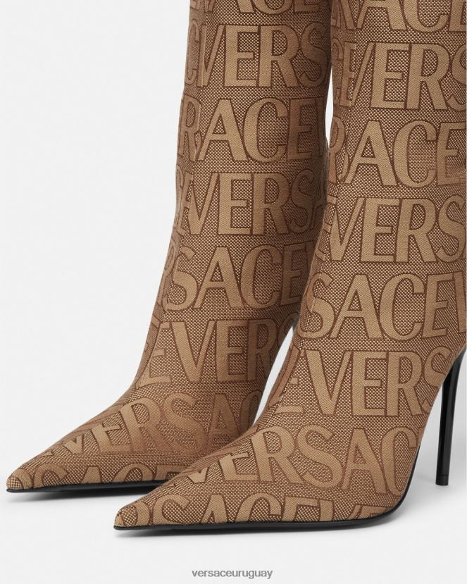 Versace botas hasta la rodilla por toda la prenda mujer marrón zapato H88R0H475