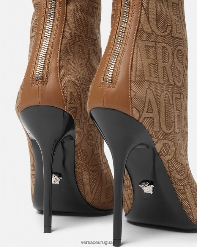 Versace botas hasta la rodilla por toda la prenda mujer marrón zapato H88R0H475