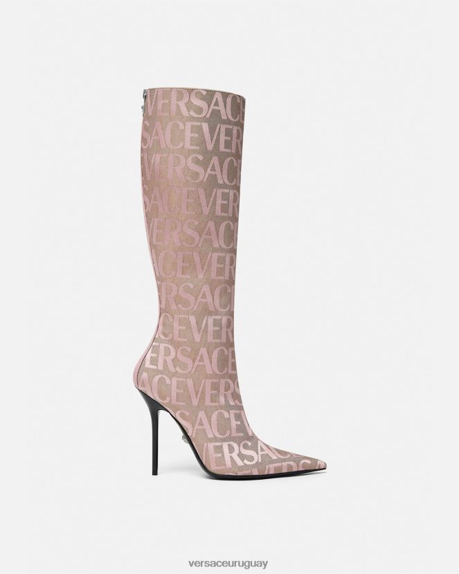Versace botas hasta la rodilla por toda la prenda mujer rosa zapato H88R0H476