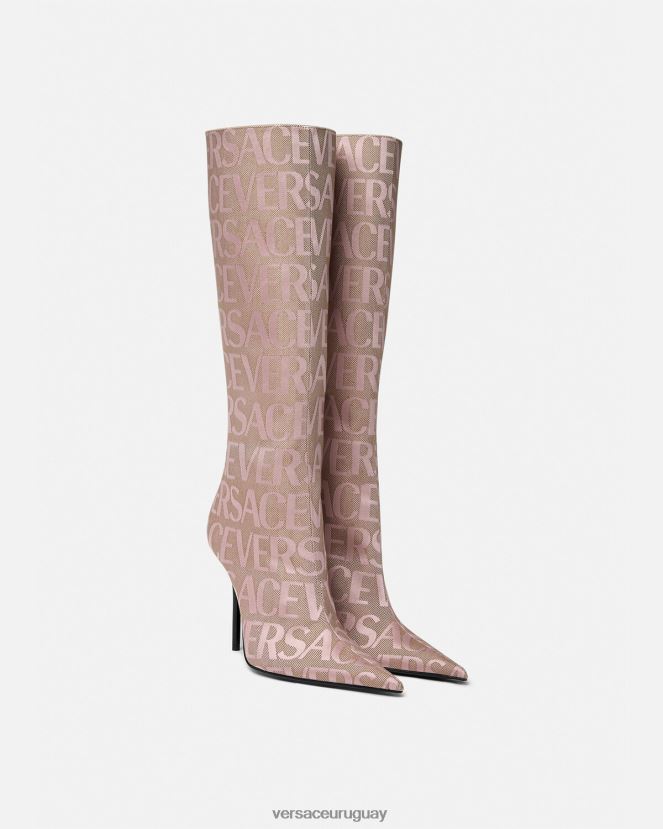 Versace botas hasta la rodilla por toda la prenda mujer rosa zapato H88R0H476