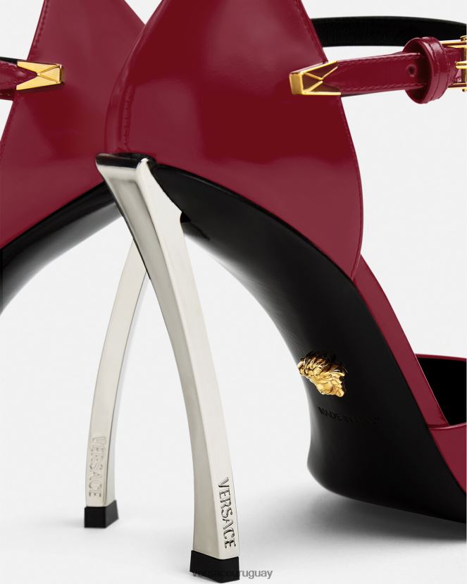 Versace bombas de punta mujer borgoña zapato H88R0H385