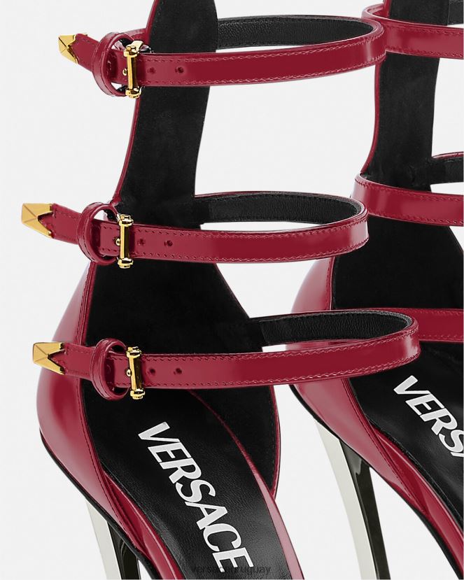 Versace bombas de punta mujer borgoña zapato H88R0H385