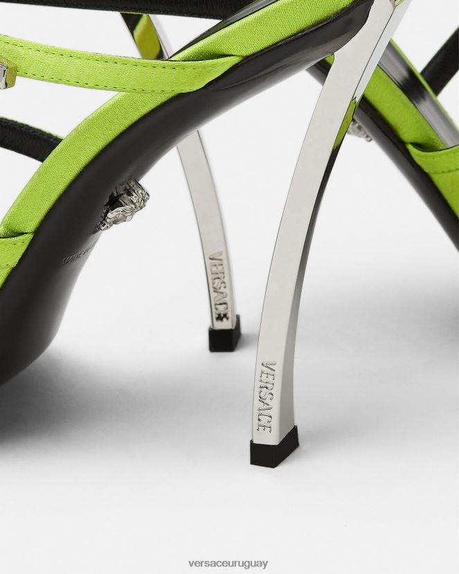 Versace sandalias con punta de alfiler mujer amarillo zapato H88R0H399