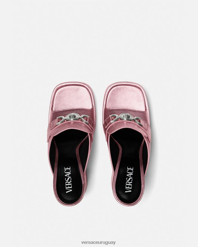 Versace mules con plataforma medusa \'95 mujer rosa zapato H88R0H444