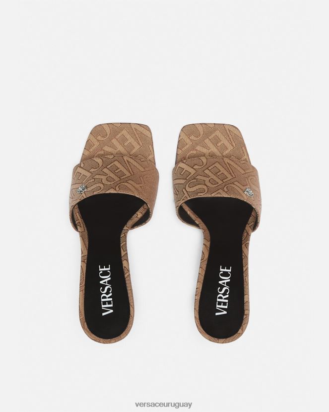 Versace mules por toda la prenda mujer marrón zapato H88R0H441