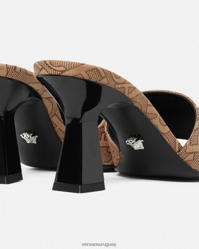 Versace mules por toda la prenda mujer marrón zapato H88R0H441