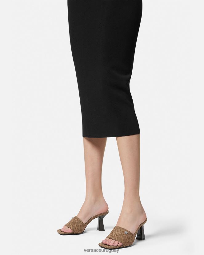 Versace mules por toda la prenda mujer marrón zapato H88R0H441
