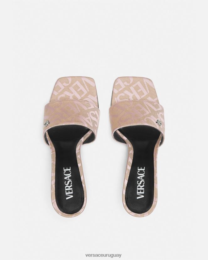 Versace mules por toda la prenda mujer rosa zapato H88R0H442