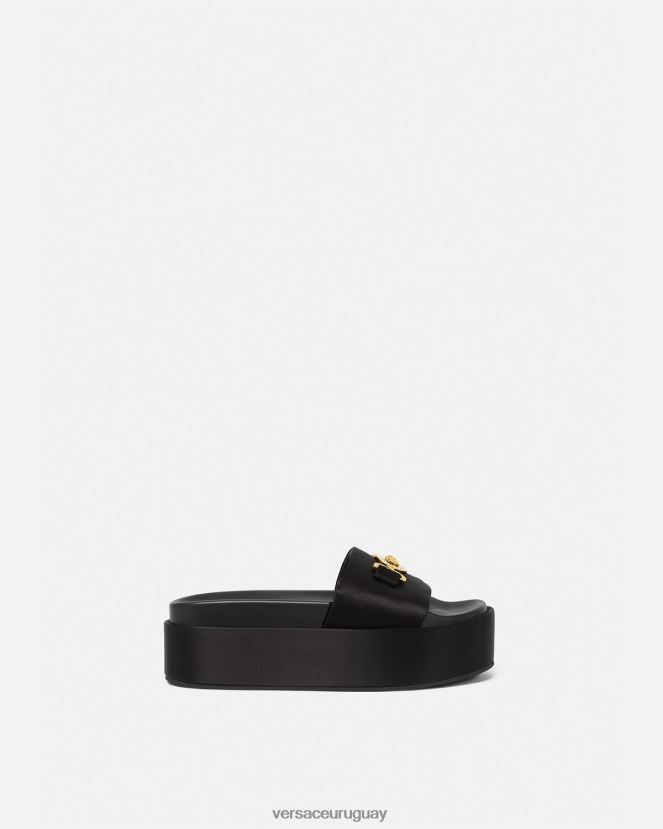 Versace sandalias con plataforma Medusa '95 mujer negro zapato H88R0H455