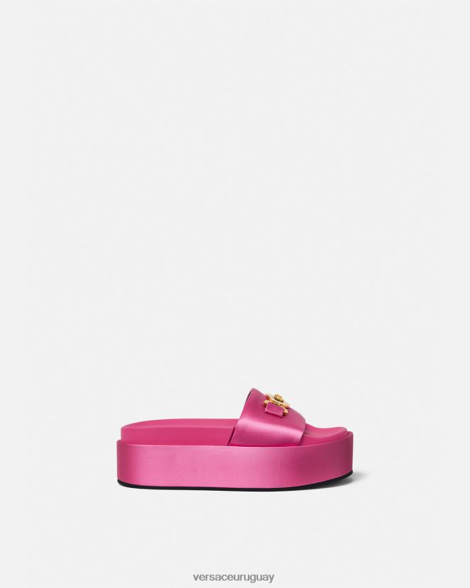 Versace sandalias con plataforma Medusa '95 mujer rosa zapato H88R0H454