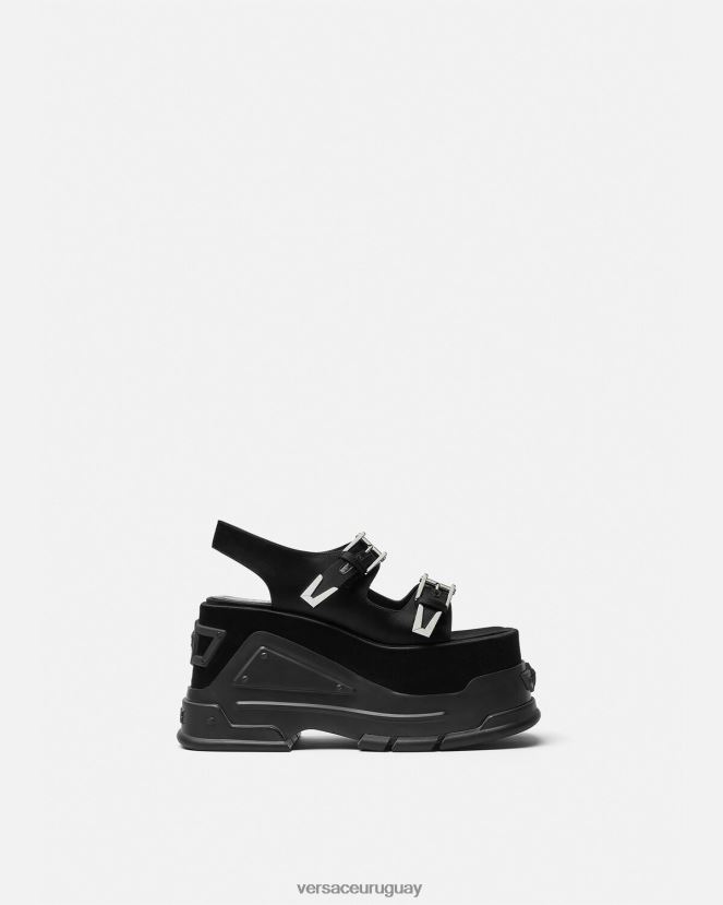 Versace sandalias con plataforma y motivo Medusa mujer negro zapato H88R0H438