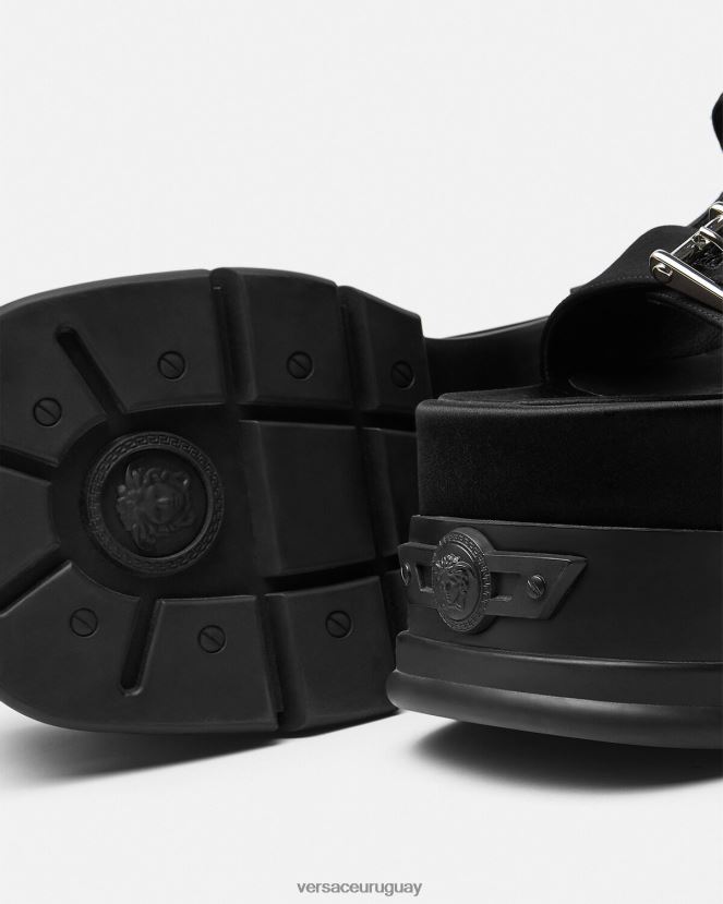 Versace sandalias con plataforma y motivo Medusa mujer negro zapato H88R0H438