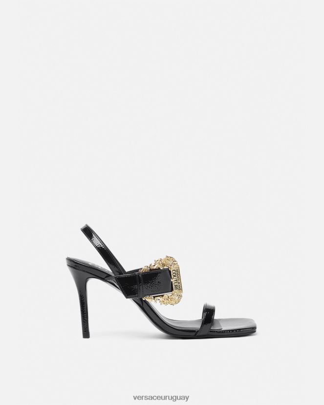 Versace sandalias destalonadas emily barrocas mujer negro zapato H88R0H2257