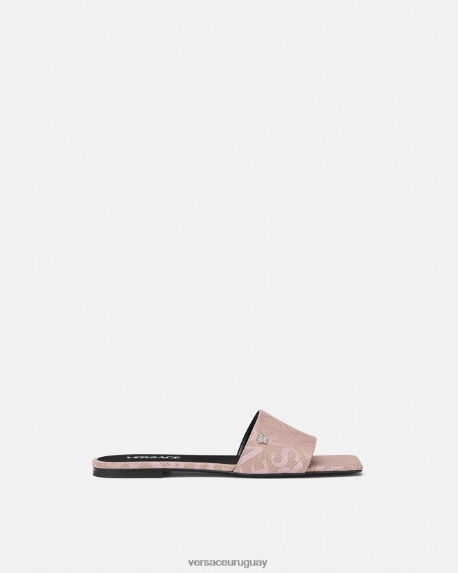 Versace sandalias planas integrales mujer imprimir zapato H88R0H450