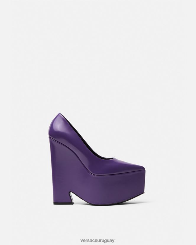 Versace bombas de plataforma tempestad mujer Violeta zapato H88R0H492