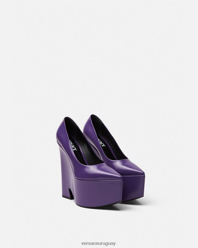 Versace bombas de plataforma tempestad mujer Violeta zapato H88R0H492