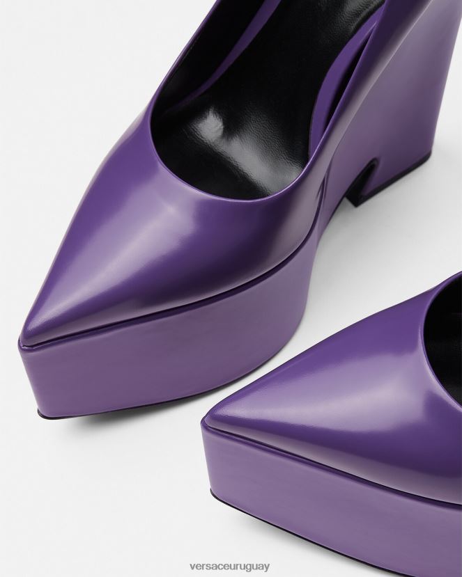Versace bombas de plataforma tempestad mujer Violeta zapato H88R0H492