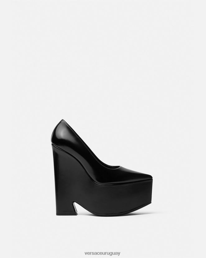 Versace bombas de plataforma tempestad mujer negro zapato H88R0H491
