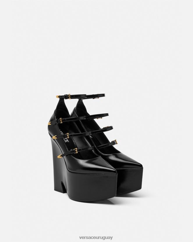 Versace bombas de plataforma tempestad mujer negro zapato H88R0H493