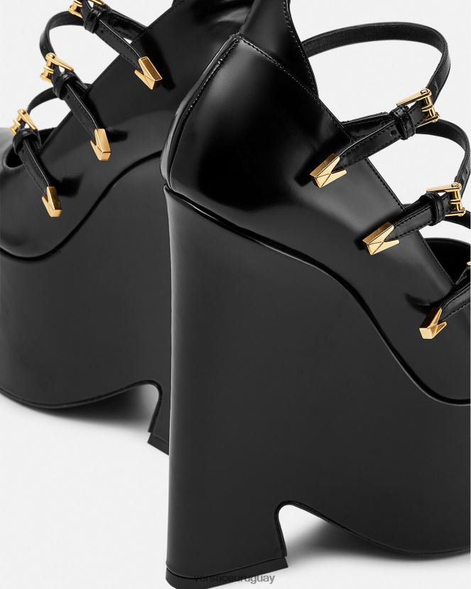 Versace bombas de plataforma tempestad mujer negro zapato H88R0H493