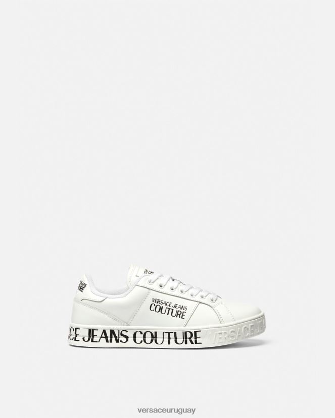 Versace tenis Court 88 con logo mujer blanco zapato H88R0H2277