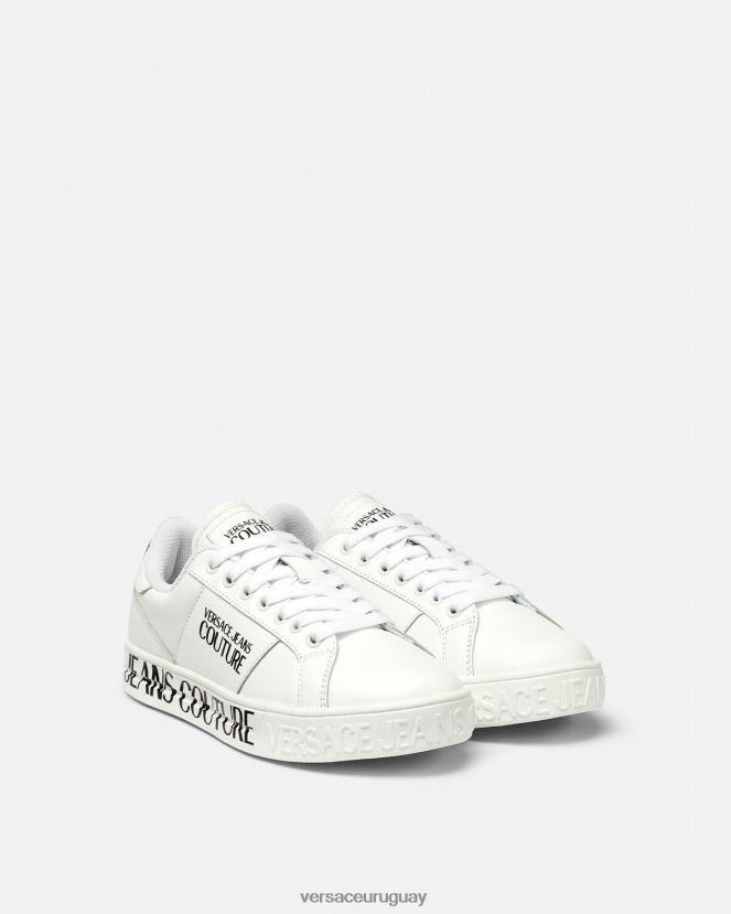 Versace tenis Court 88 con logo mujer blanco zapato H88R0H2277