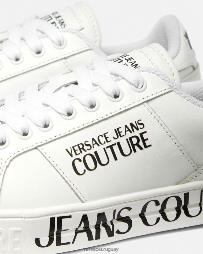 Versace tenis Court 88 con logo mujer blanco zapato H88R0H2277
