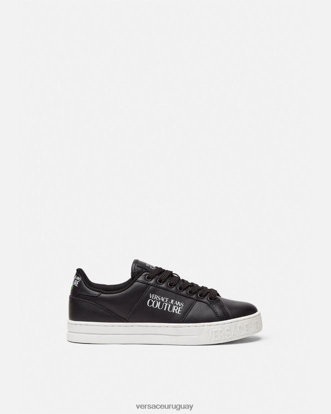 Versace tenis corte 88 mujer negro zapato H88R0H2314