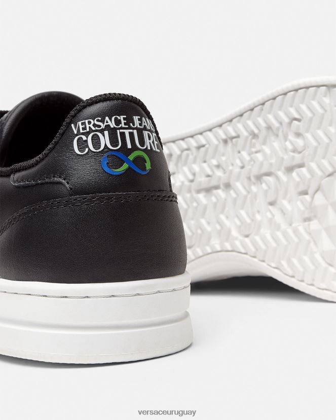 Versace tenis corte 88 mujer negro zapato H88R0H2314