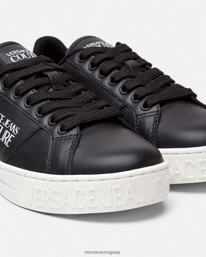 Versace tenis corte 88 mujer negro zapato H88R0H2314
