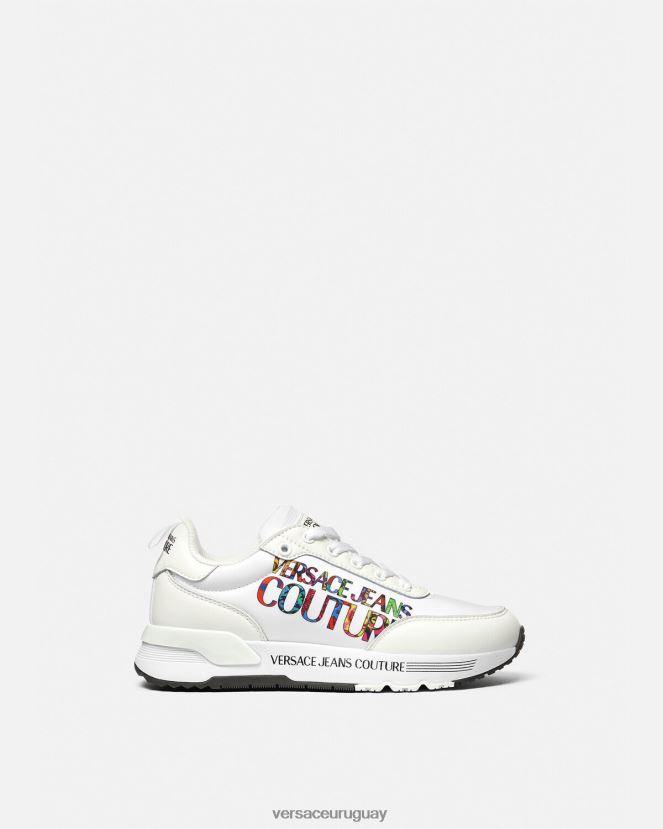 Versace tenis dinámicos con logo mujer blanco zapato H88R0H2281
