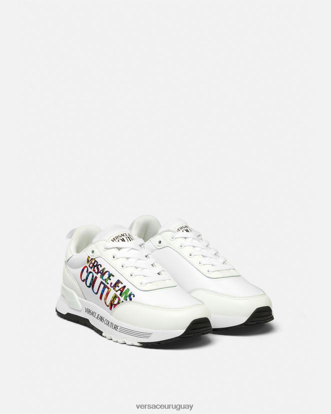 Versace tenis dinámicos con logo mujer blanco zapato H88R0H2281