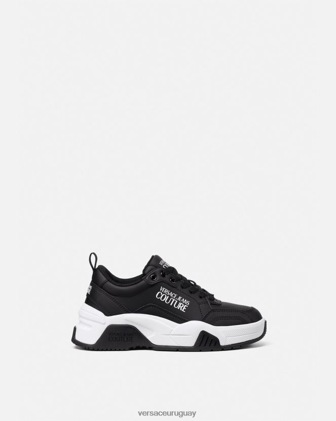 Versace zapatillas de deporte con mirada de estrellas mujer negro zapato H88R0H2267