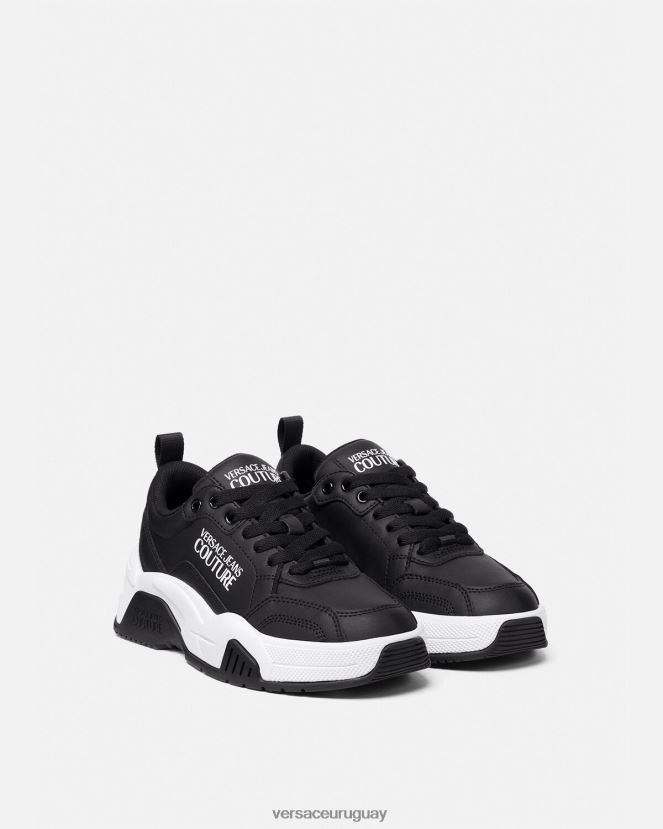 Versace zapatillas de deporte con mirada de estrellas mujer negro zapato H88R0H2267