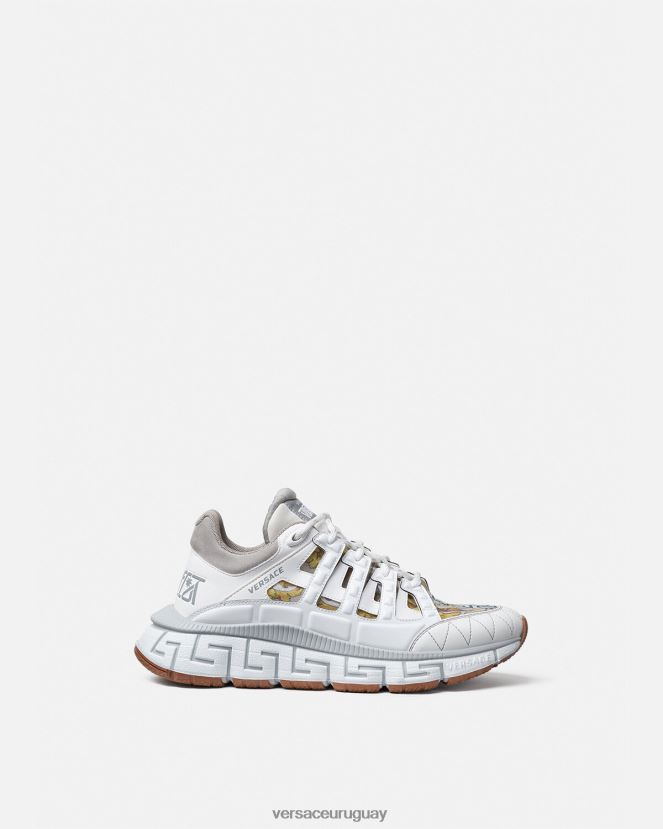 Versace zapatillas trigrecas mujer blanco zapato H88R0H508